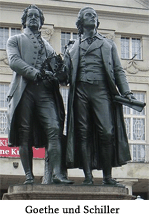 Johann Wolfgang von Goethe und Friedrich Schiller prgten praktisch im Alleingang die Literaturepoche des Sturm und Drangs