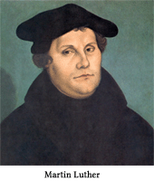 Martin Luther sorgte mit seinen Thesen unbeabsichtigt fr die Spaltung der Kirche